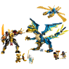 LEGO NINJAGO 71796 - Le dragon &eacute;l&eacute;mentaire contre le robot de l&rsquo;imp&eacute;ratrice