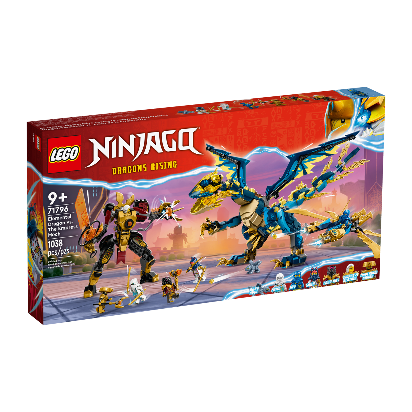 LEGO NINJAGO 71796 - Le dragon &eacute;l&eacute;mentaire contre le robot de l&rsquo;imp&eacute;ratrice