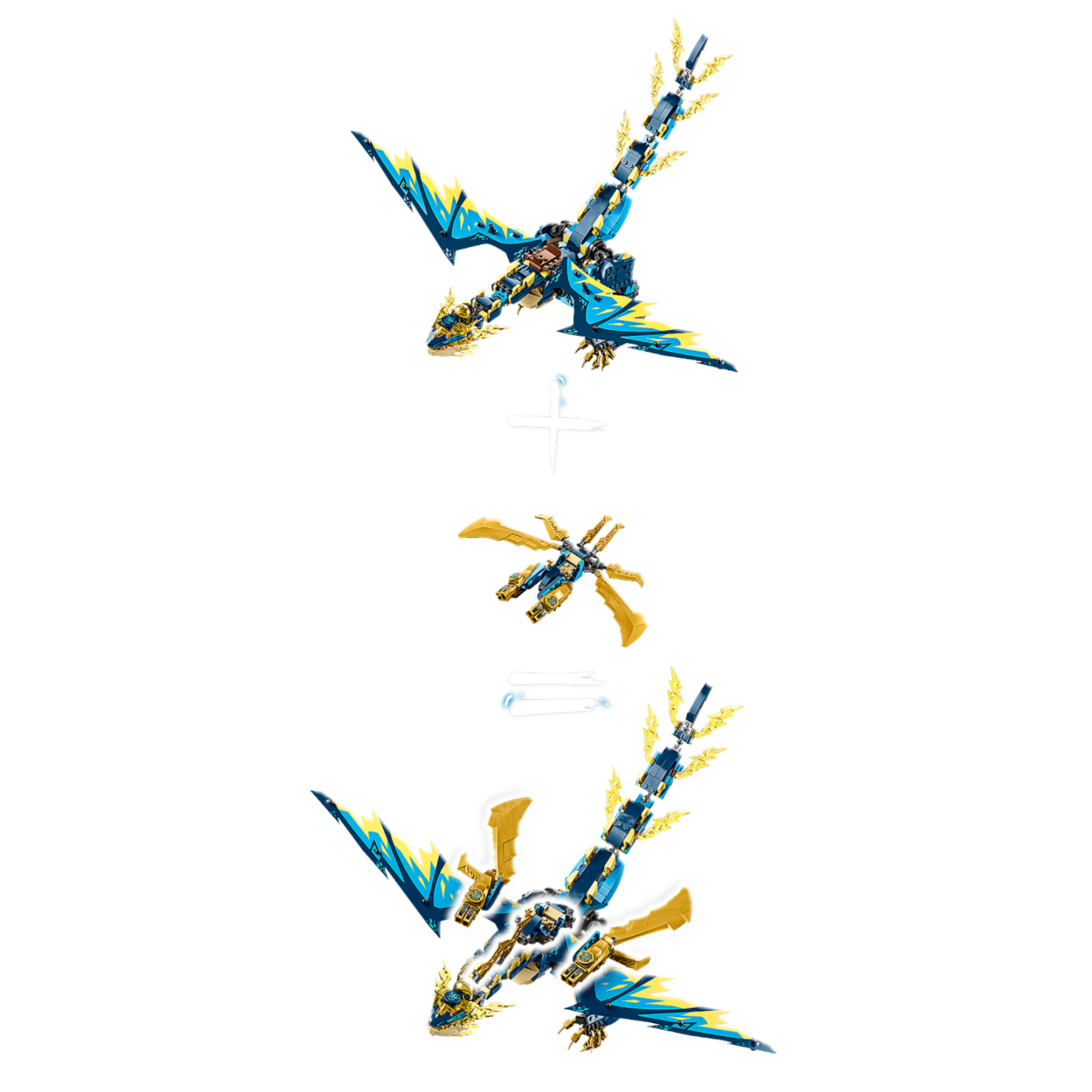 LEGO NINJAGO 71796 - Le dragon &eacute;l&eacute;mentaire contre le robot de l&rsquo;imp&eacute;ratrice