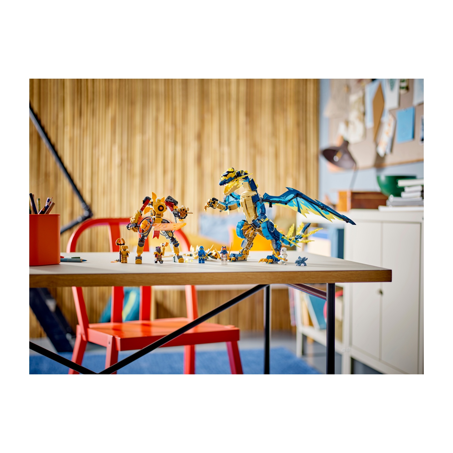 LEGO NINJAGO 71796 - Le dragon &eacute;l&eacute;mentaire contre le robot de l&rsquo;imp&eacute;ratrice