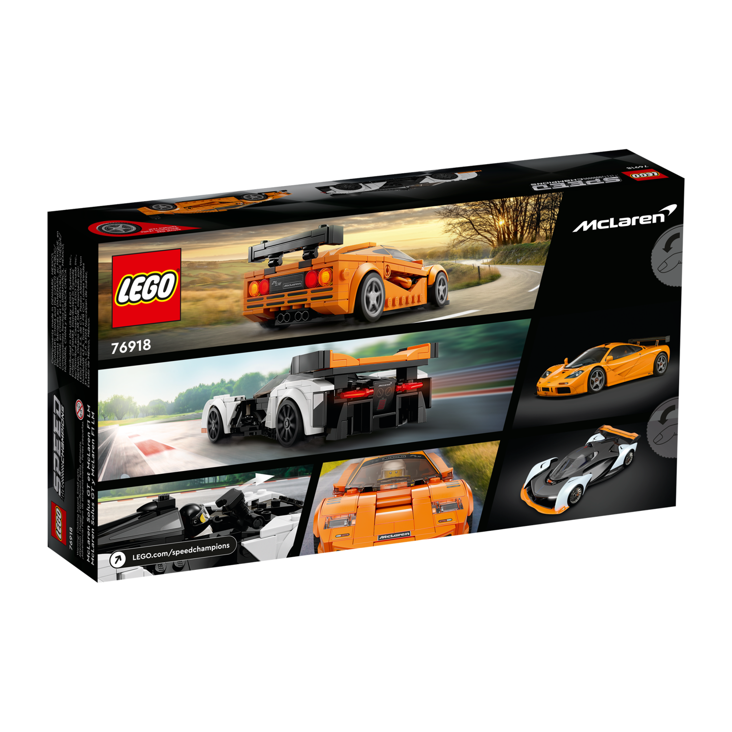 LEGO Speed Champions 76918 - McLaren Solus GT et McLaren F1 LM
