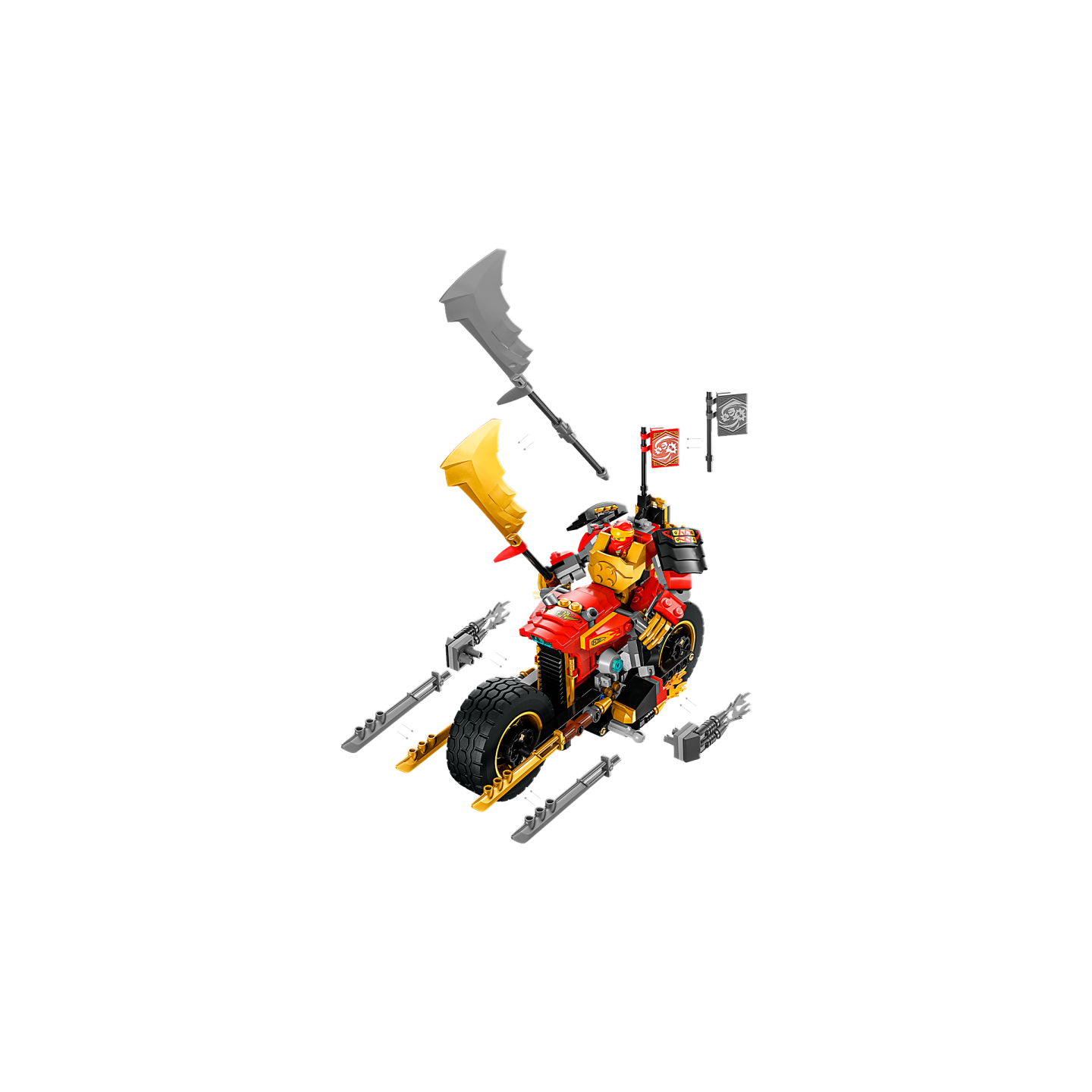 LEGO NINJAGO 71783 - La moto du&nbsp;robot de Kai&nbsp;&ndash; &Eacute;volution