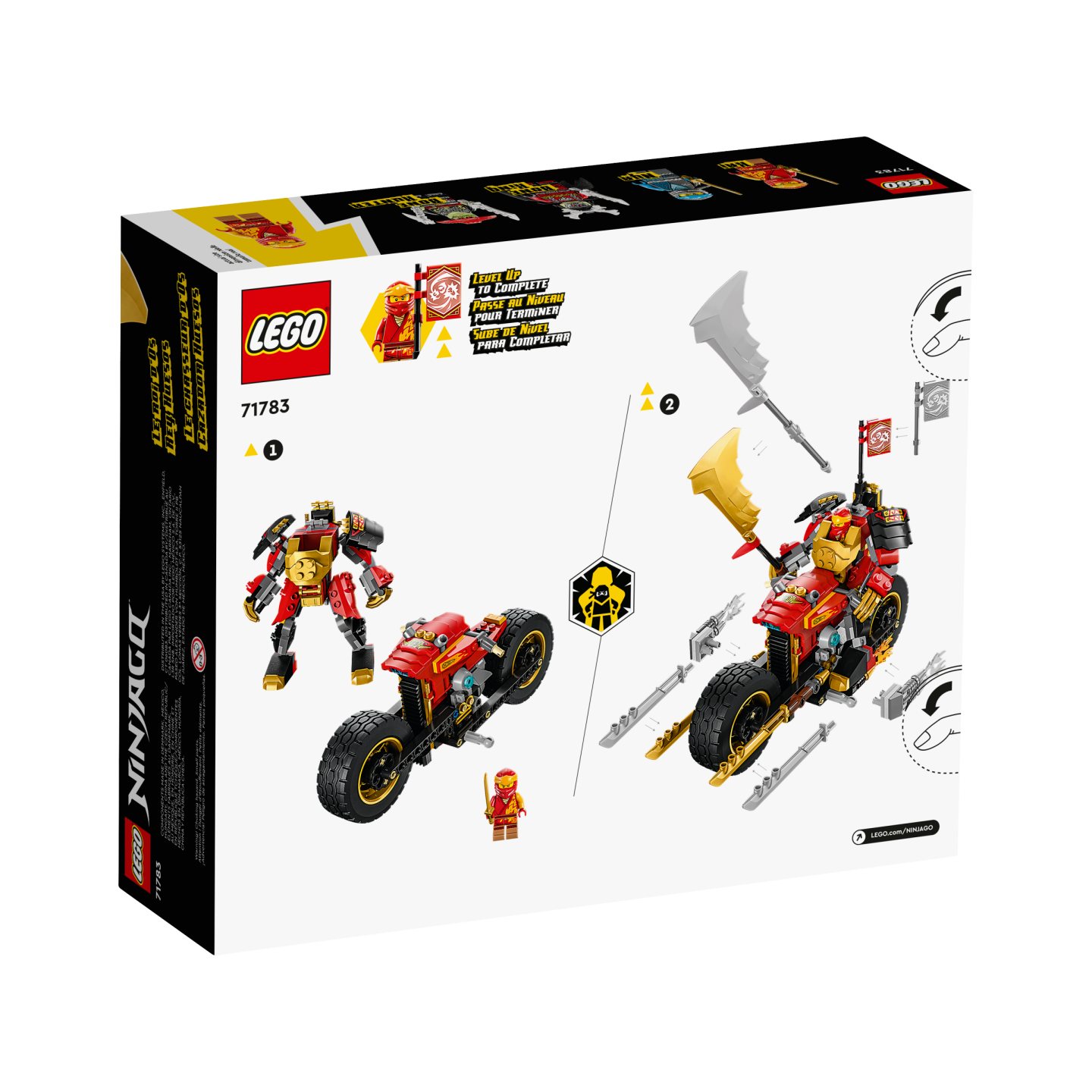 LEGO NINJAGO 71783 - La moto du&nbsp;robot de Kai&nbsp;&ndash; &Eacute;volution