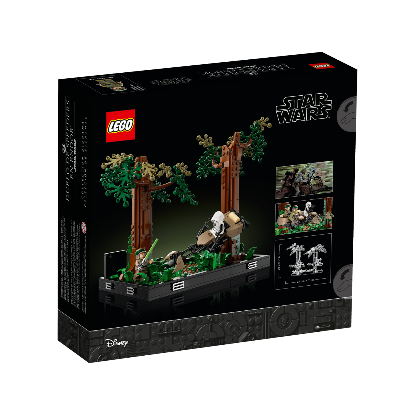 LEGO Star&nbsp;Wars 75353 - Diorama de la course-poursuite en speeder sur Endor