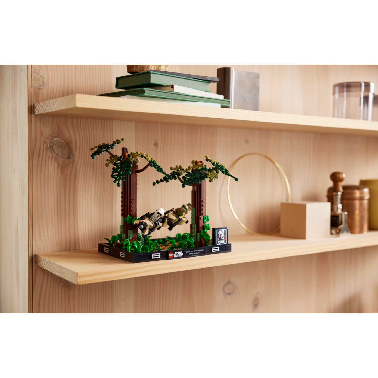 LEGO Star&nbsp;Wars 75353 - Diorama de la course-poursuite en speeder sur Endor