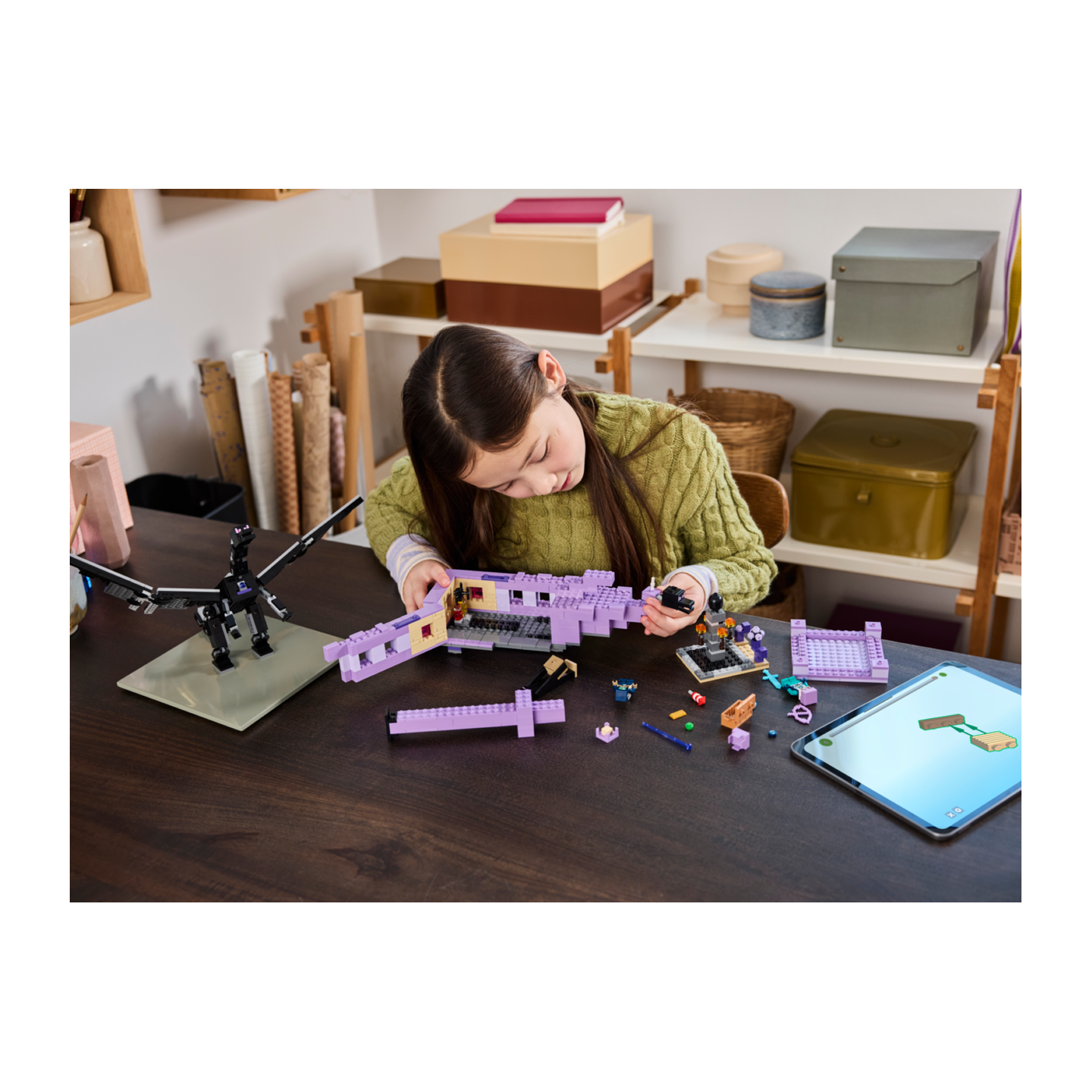 LEGO Minecraft 21264 - Le dragon et le navire de l&rsquo;Ender