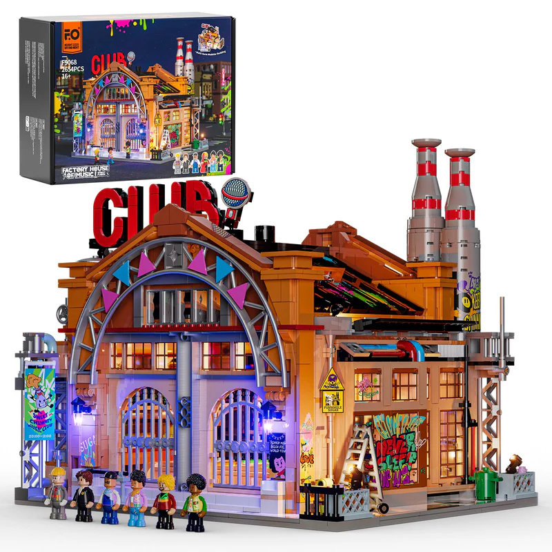 Lumibricks F9068 - Usine Maison de la Musique (Factory House Music)