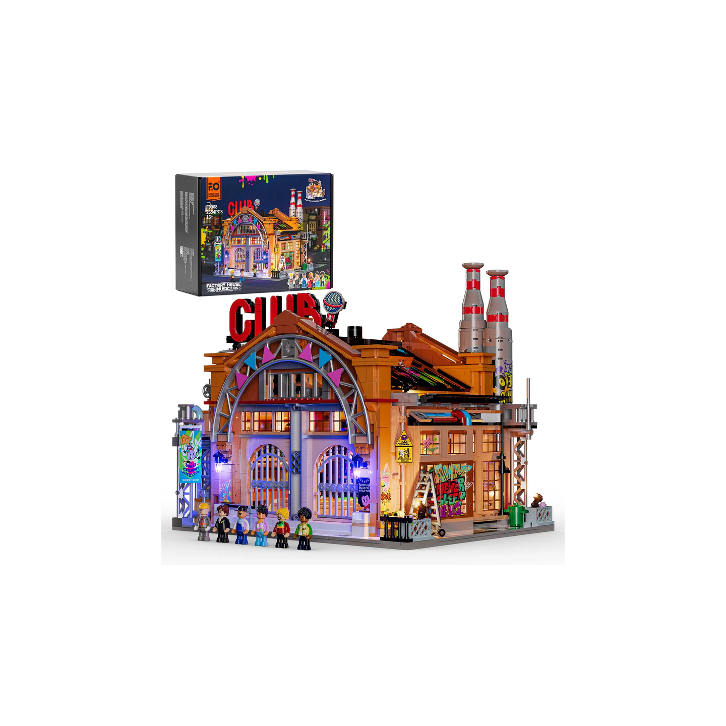 Lumibricks F9068 - Usine Maison de la Musique (Factory House Music)