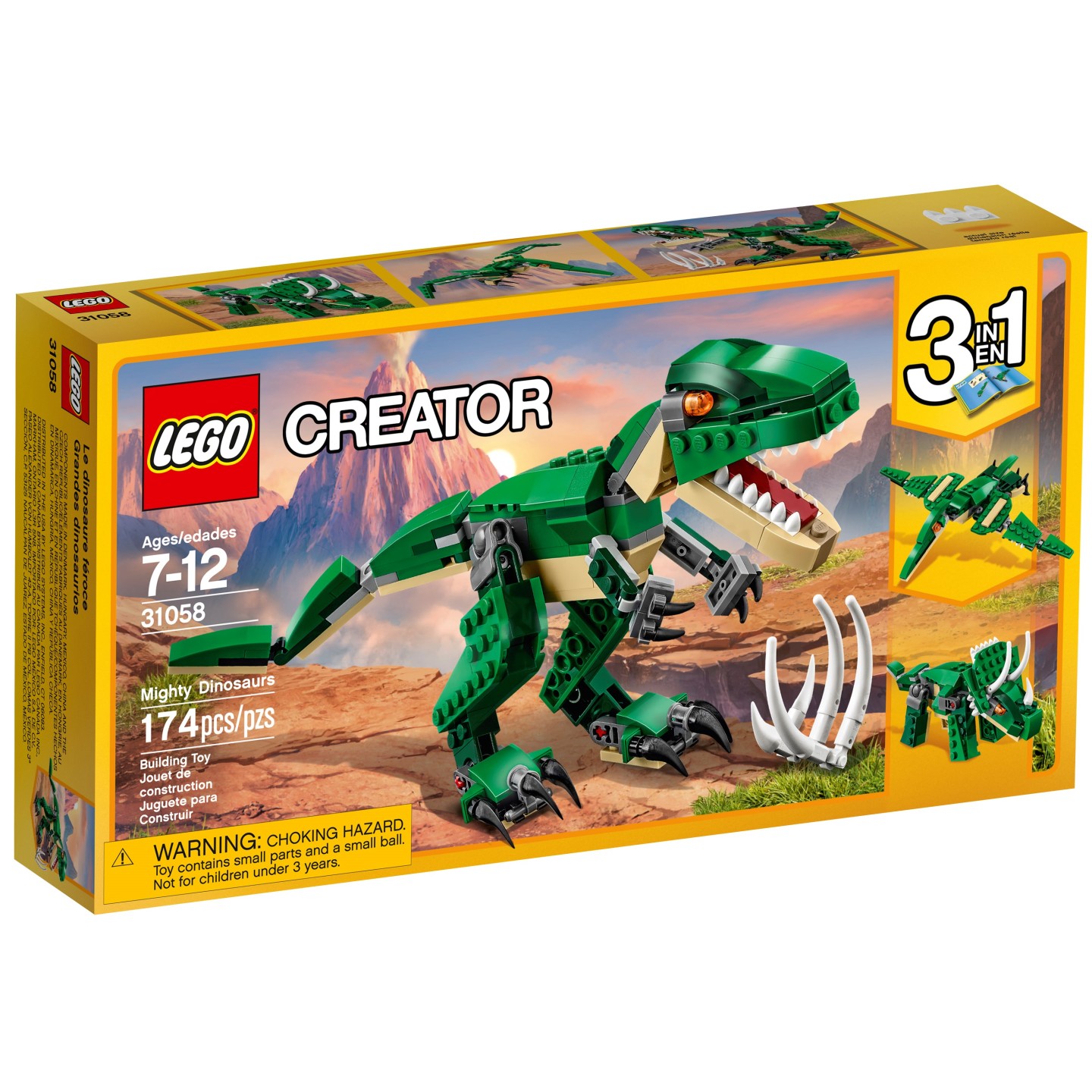 LEGO Creator 3-en-1 31058 - Le dinosaure f&eacute;roce