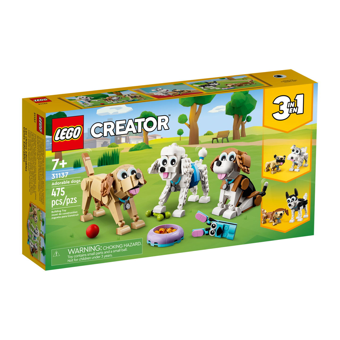 LEGO Creator 3-en-1 - 31137 - Adorables chiens