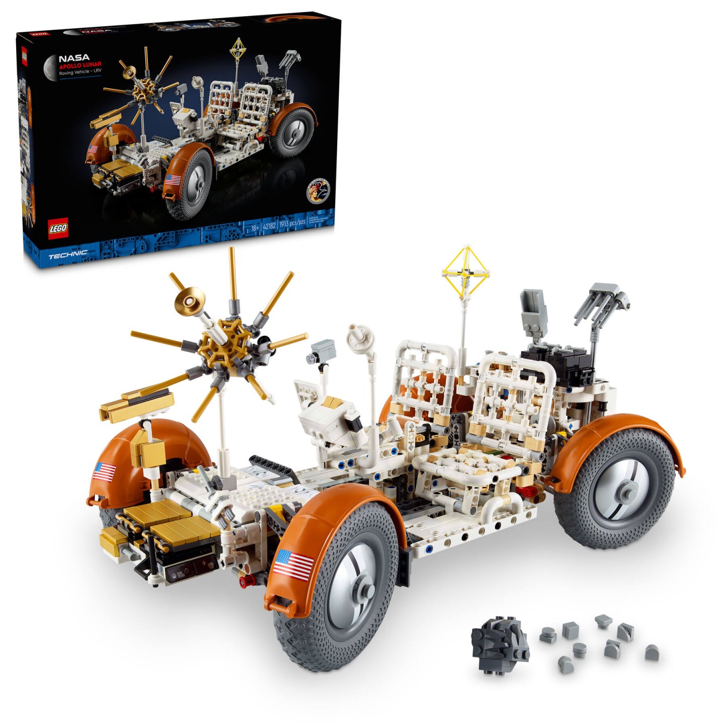 LEGO Technic 42182 - V&eacute;hicule d&rsquo;exploration lunaire NASA Apollo - LRV
